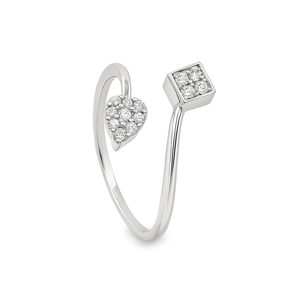 Geometric Diamond Ring