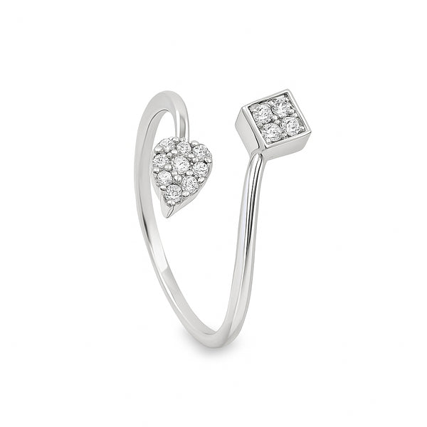 Geometric Diamond Ring