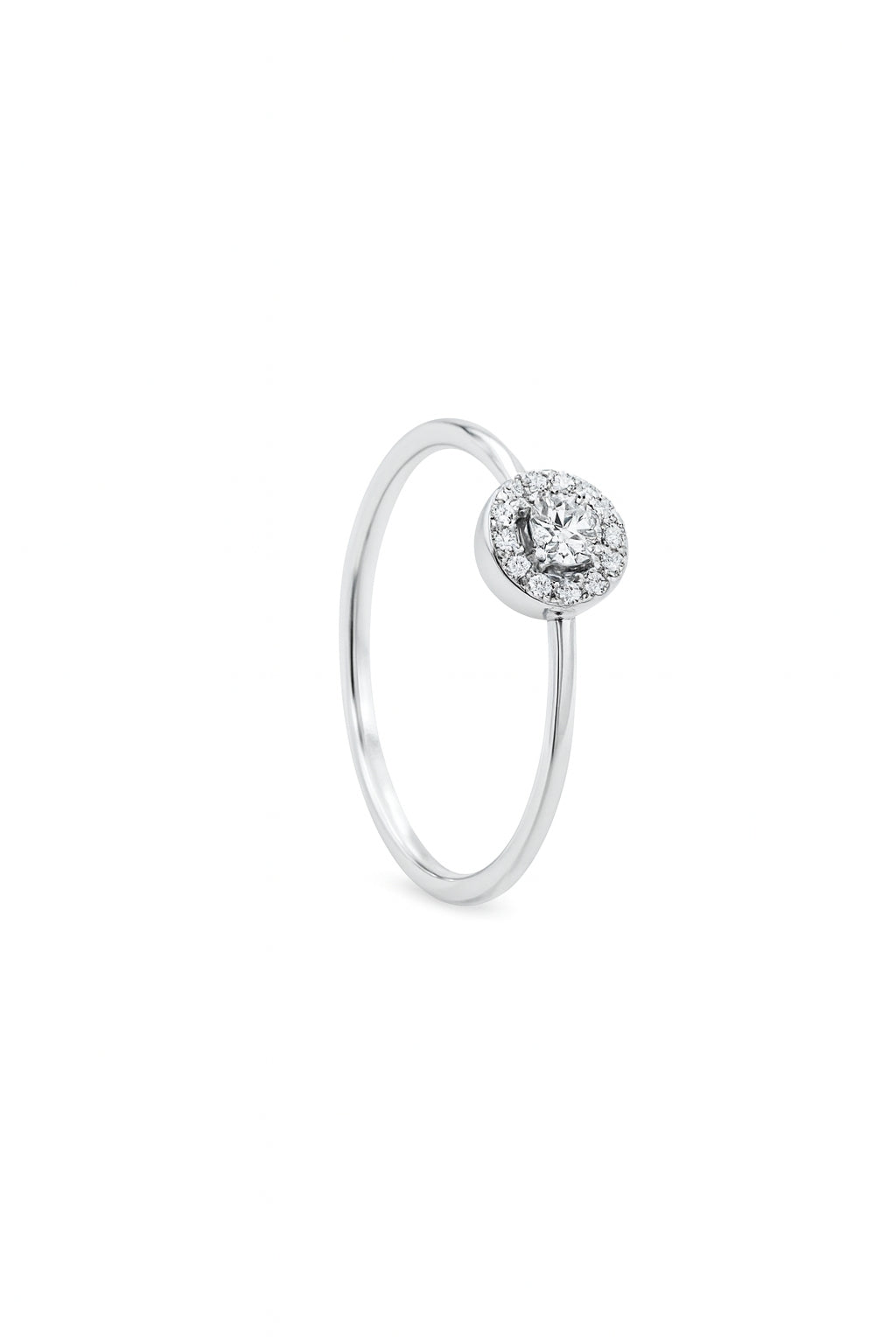 Round Halo Diamond Ring Main image