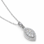 Marquise Halo Diamond Pendant Necklace