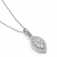 Diamond teardrop pendant
