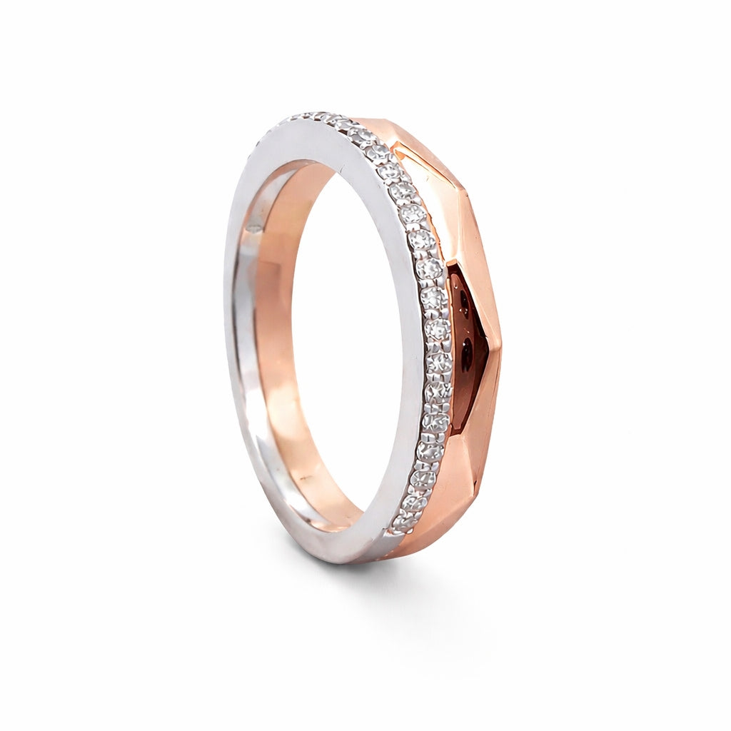 Two Tone Diamond Wedding Band Main image