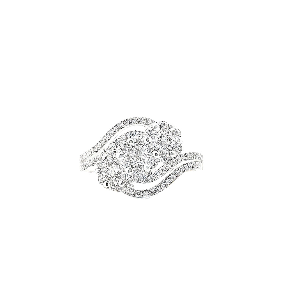 Floral Cluster Diamond Ring