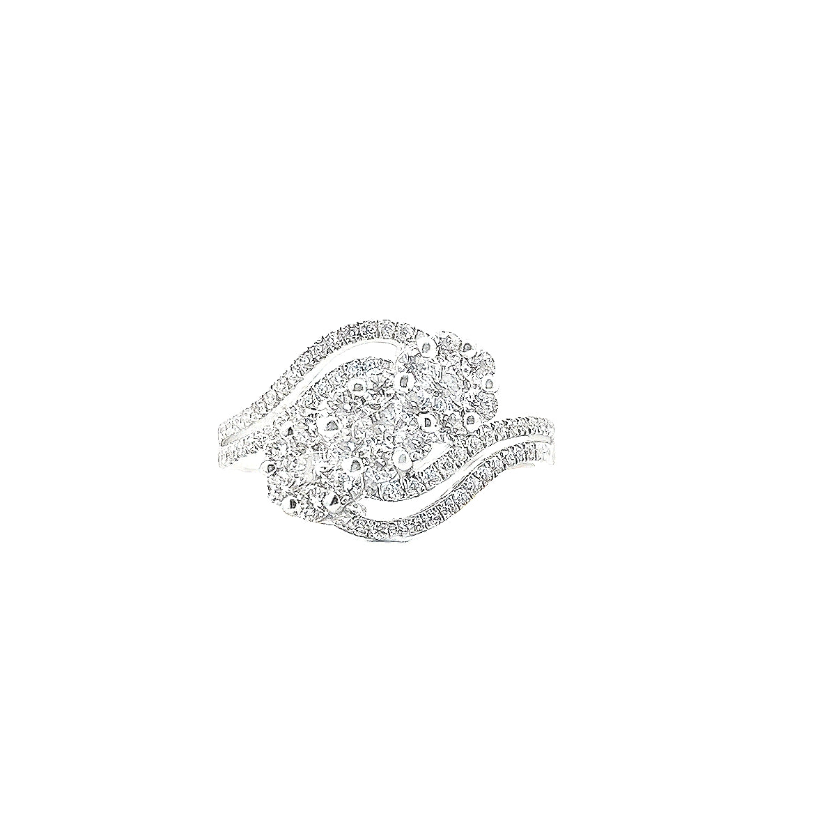 Floral Cluster Diamond Ring
