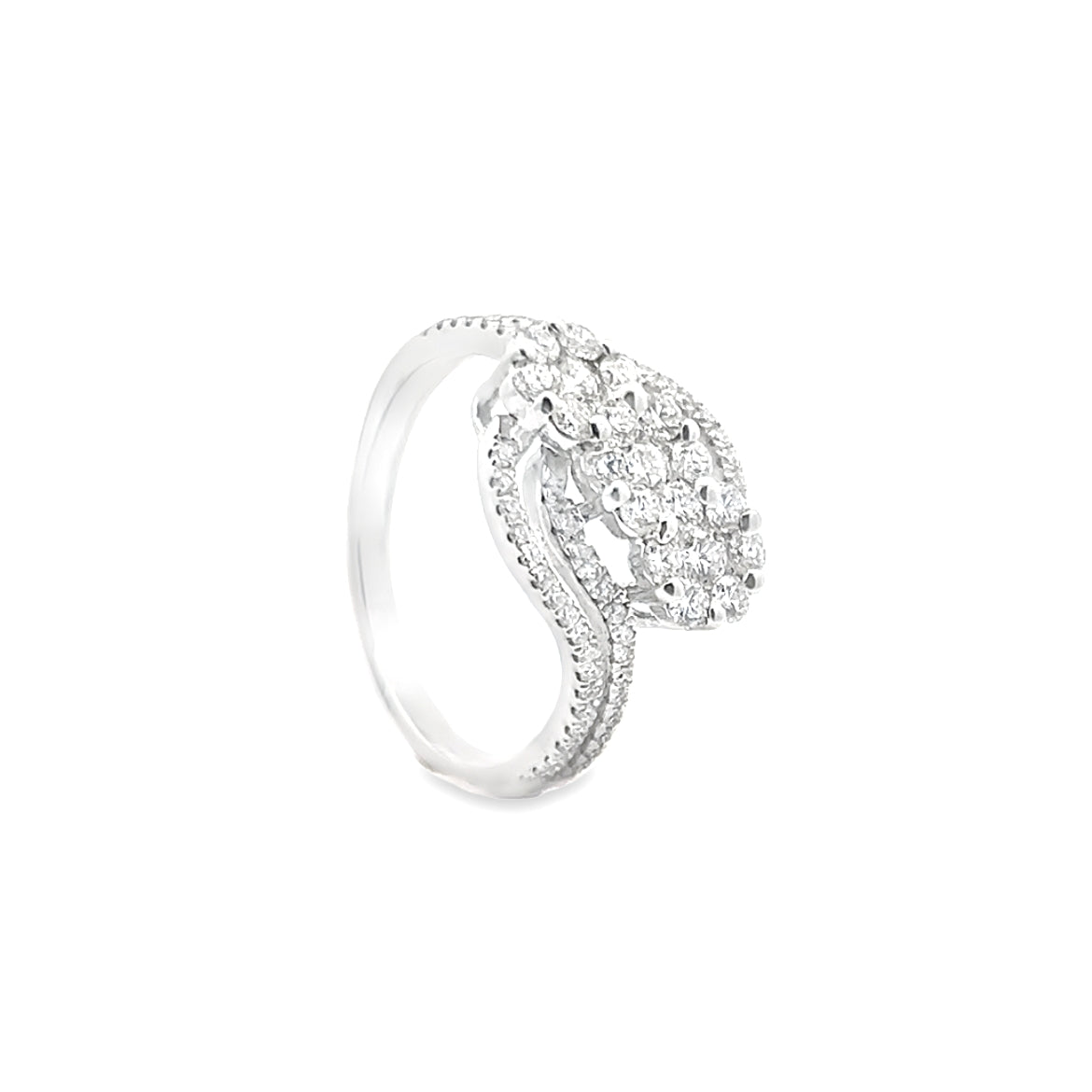 Floral Cluster Diamond Ring