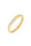 Three Stone Diamond Band Ring