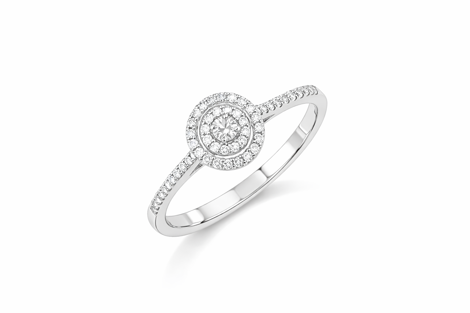 Round Halo Diamond Ring Main image