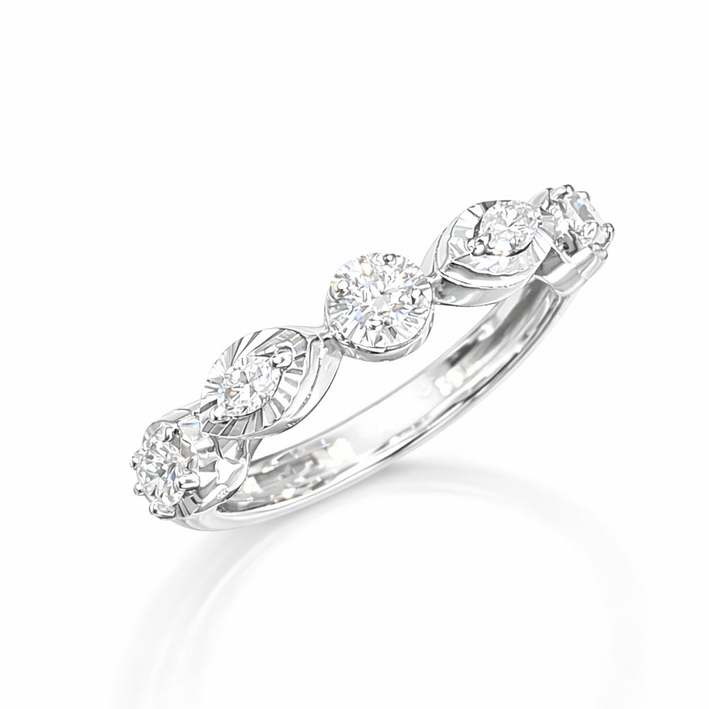 Marquise Diamond Band Ring