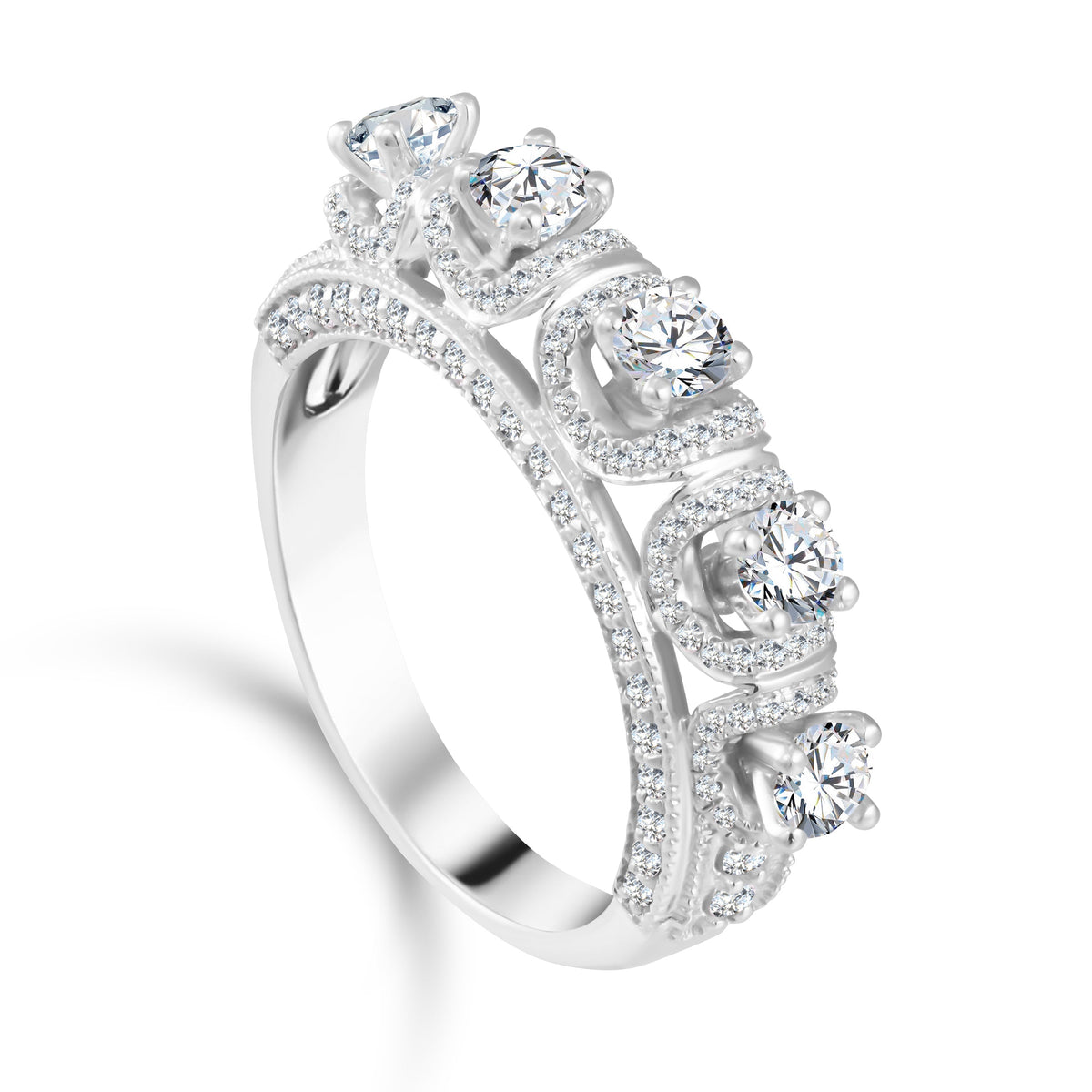 18k White Gold Diamond Ring