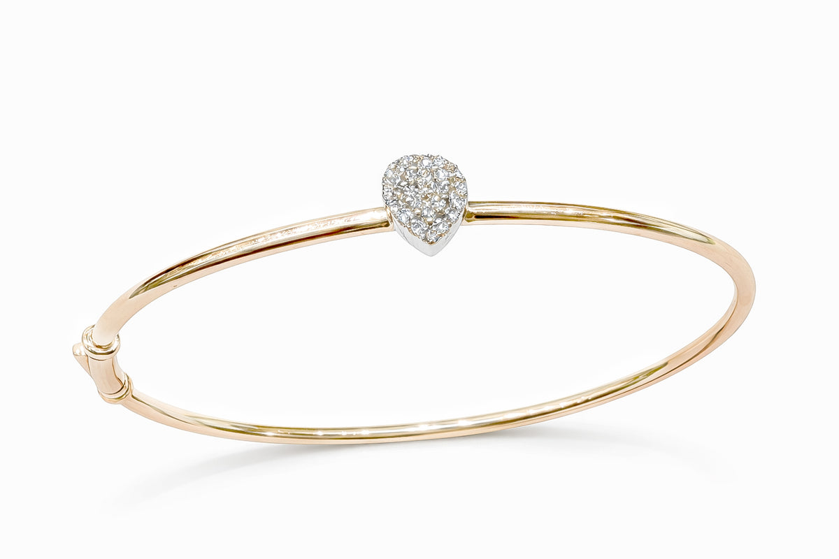 Two-Tone Drop Bangle