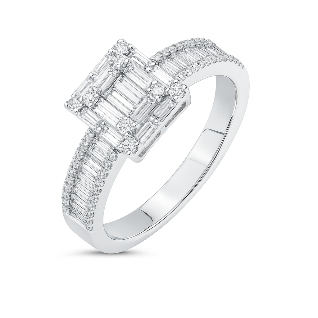 Baguette Diamond Statement Ring Main image