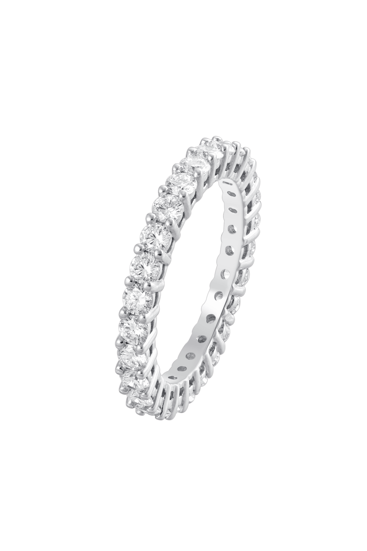 18k White Gold Wedding Band