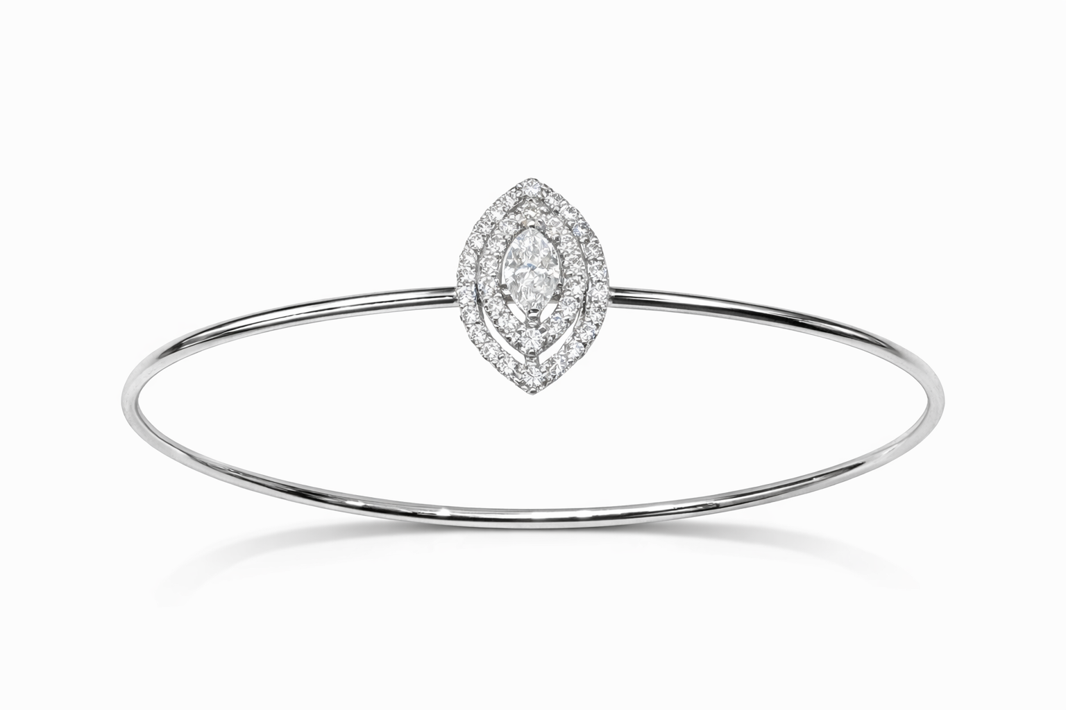 Marquise Halo Diamond Ring Main image