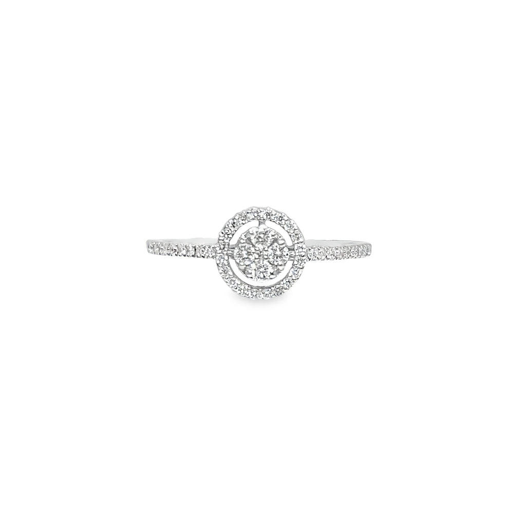 Double Halo Diamond Ring