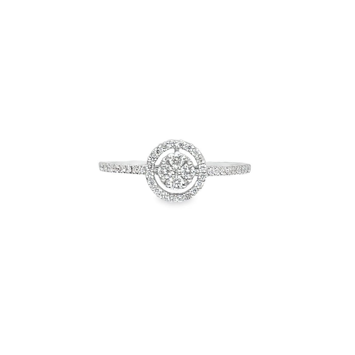 Double Halo Diamond Ring