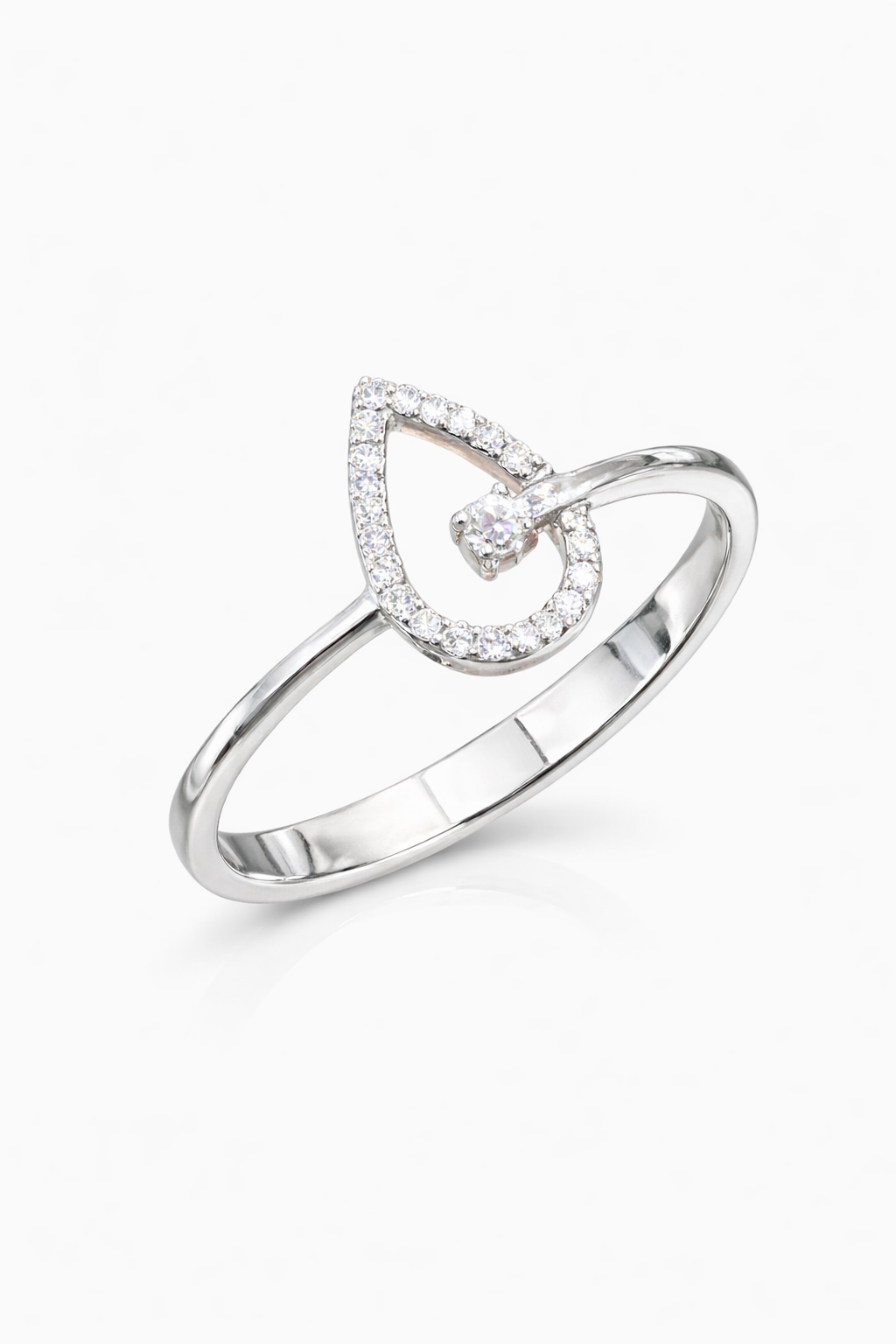 Teardrop Diamond Ring Main image