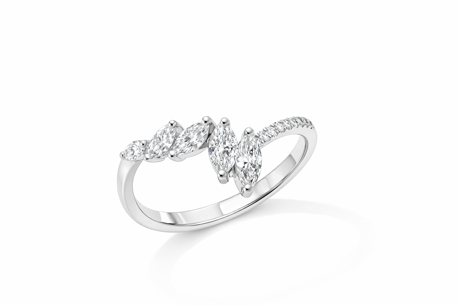 Graduated Marquise Diamond Ring Main image