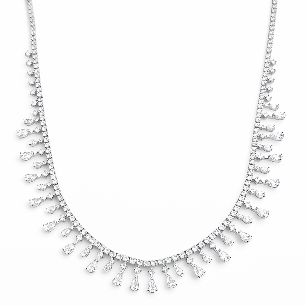 Pear Drop Diamond Necklace Main image