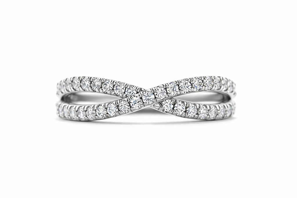 Criss Cross Diamond Ring
