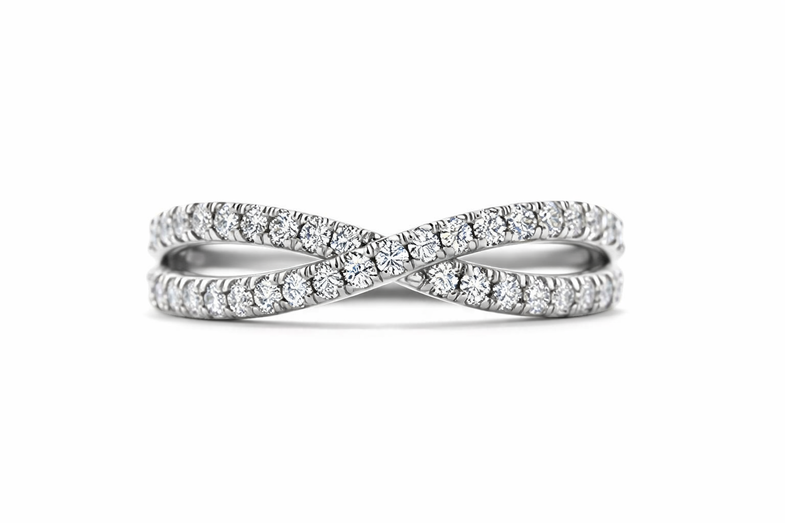 Criss Cross Diamond Ring