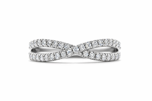 Criss Cross Diamond Ring