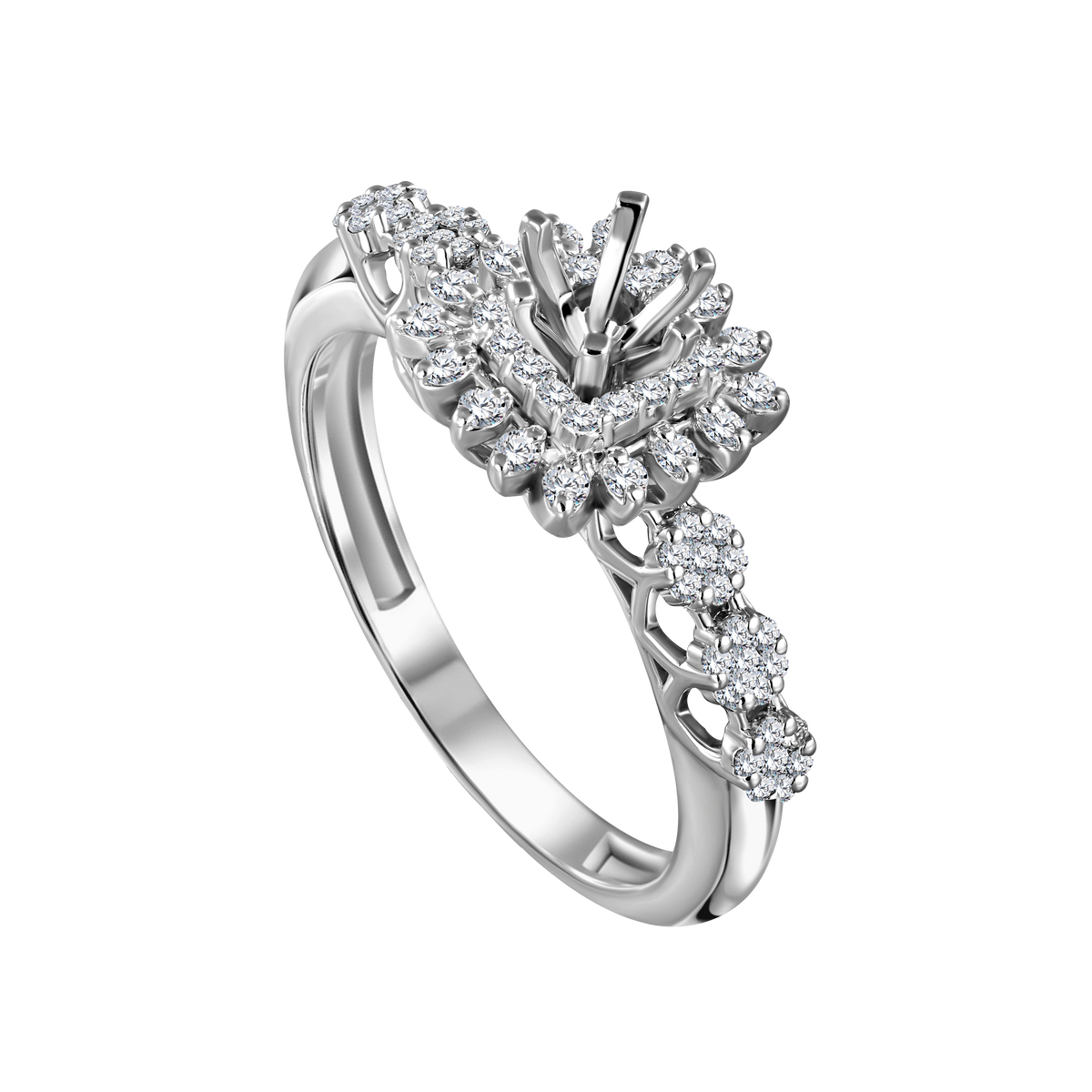 18k White Gold Diamond Ring