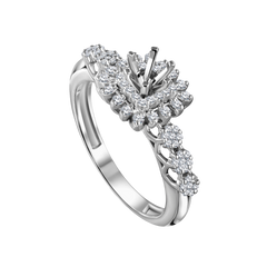 18k White Gold Diamond Ring