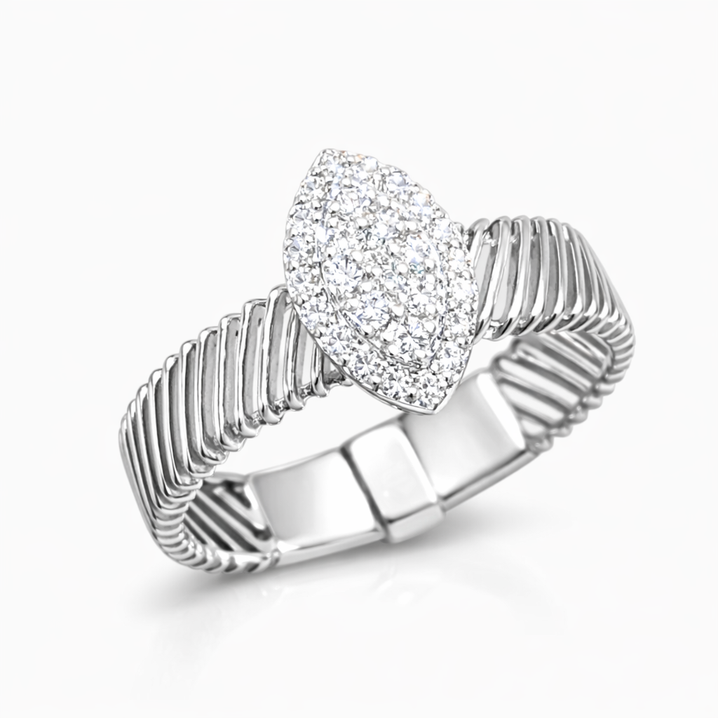 Marquise Pavé Diamond Ring Main image