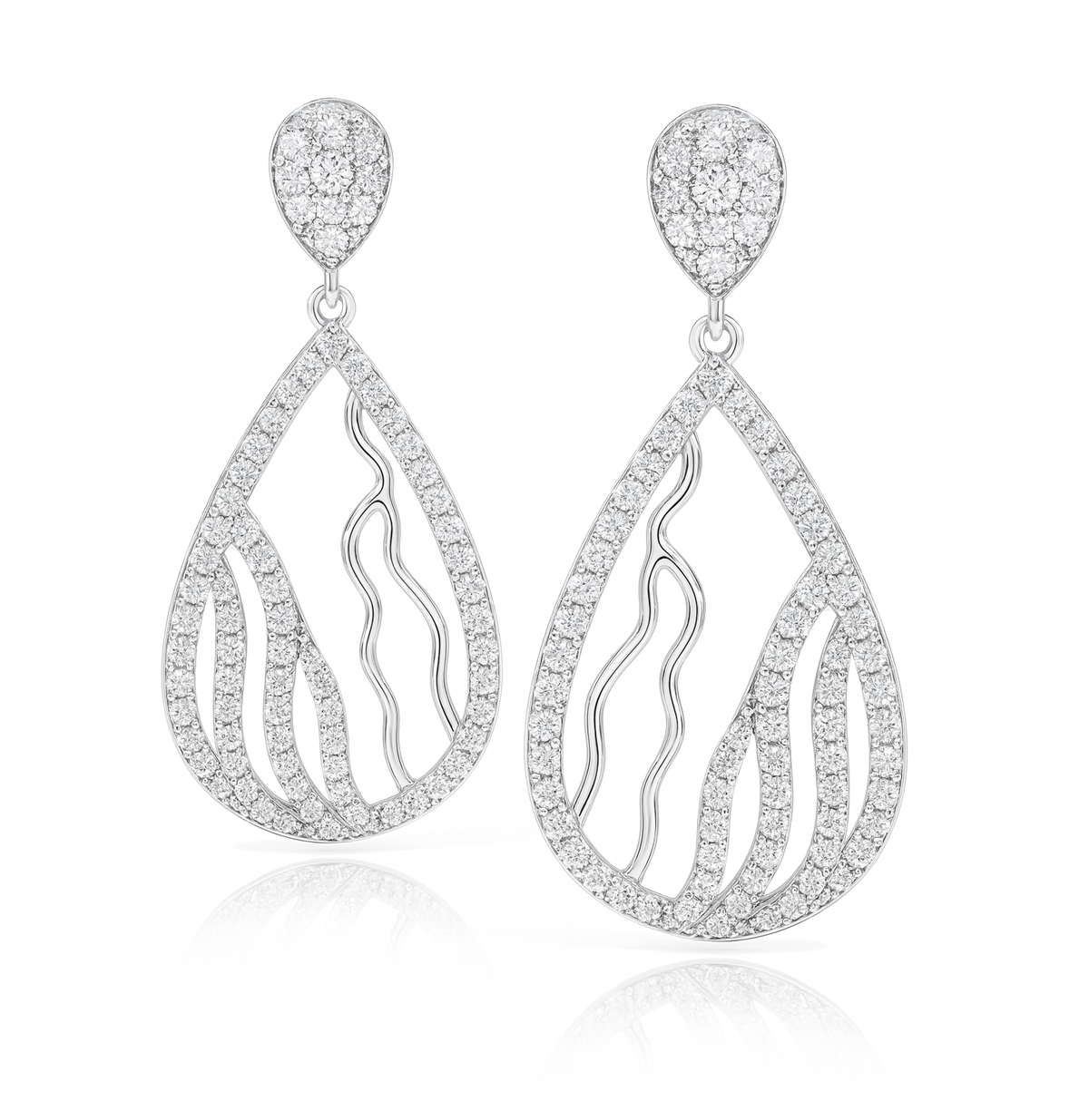 Diamond Dangle Earrings