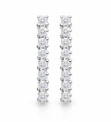 Pair of diamond earrings