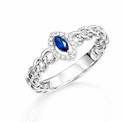 Diamond & Sapphire Ring