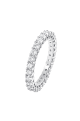 White gold ring with diamonds