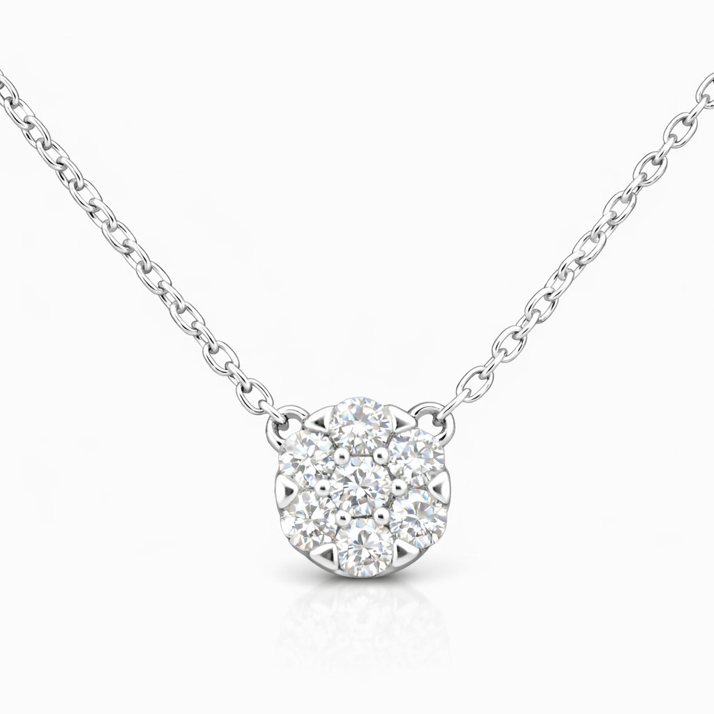 Round Diamond Necklace