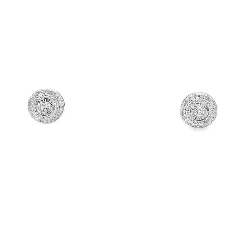 Shop Diamond Circle Stud Earrings in by Amadura Jewelry. 0.42 CT G VS1 natural diamonds. Visit El Korba & Citystars. IGI, GIA & HRD certificates.
