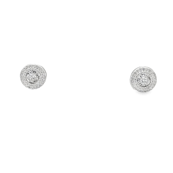 Shop Diamond Circle Stud Earrings in by Amadura Jewelry. 0.42 CT G VS1 natural diamonds. Visit El Korba & Citystars. IGI, GIA & HRD certificates.