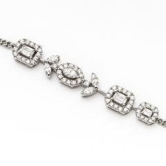 Shop the Emerald Cut Diamond Bracelet in 18K Gold by Amadura Jewelry. Visit El Korba & Citystars Mall. IGI, GIA & HRD certificates upon request.
