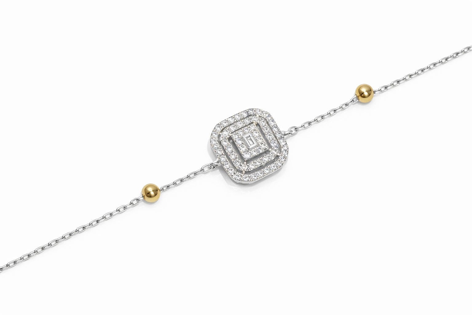 Shop the Emerald Cut Halo Diamond Bracelet by Amadura Jewelry. Visit El Korba & Citystars Mall. IGI, GIA & HRD certificates upon request. Main image