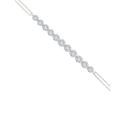 Shop the Round Diamond Bar Bracelet in 18K Gold by Amadura Jewelry. Visit El Korba & Citystars Mall. IGI, GIA & HRD certificates upon request.
