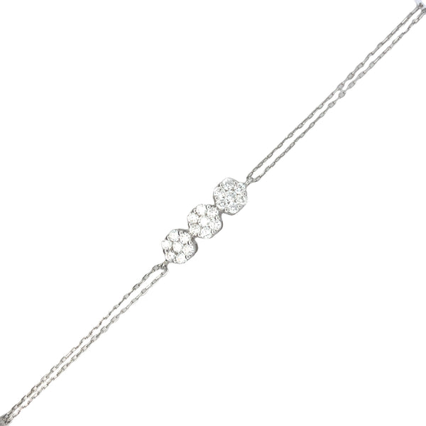 Shop the Three Stone Diamond Bracelet by Amadura Jewelry. Visit El Korba & Citystars Mall. IGI, GIA & HRD certificates upon request.
