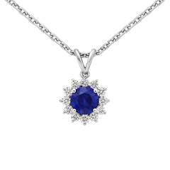 Elegant Sapphire Pendant Necklace