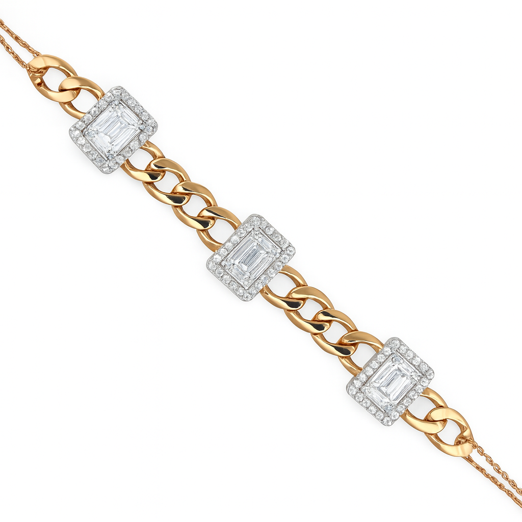 Diamond Bracelet in Yellow Gold