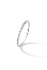White gold  ring with small diamonds