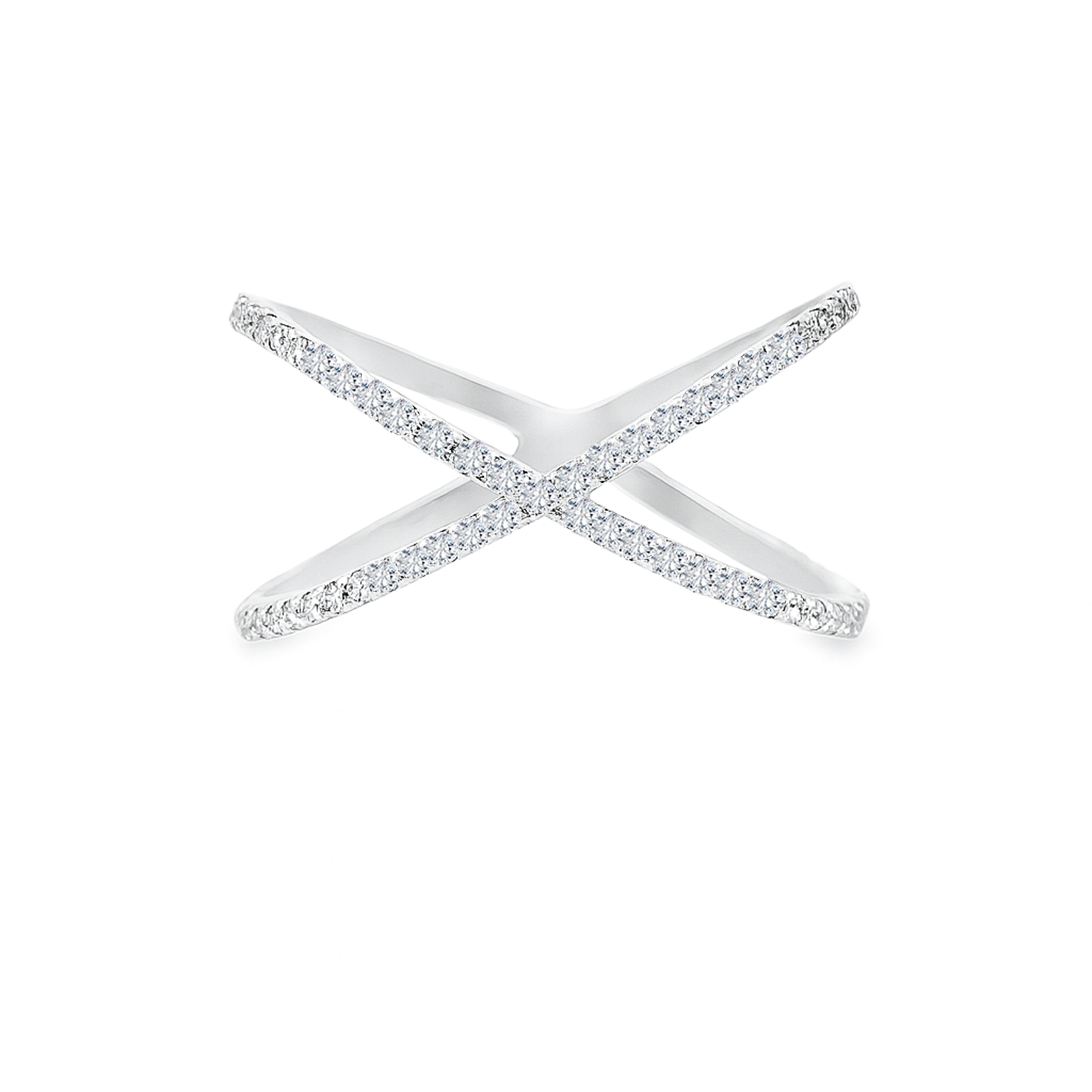 Criss Cross Diamond Ring Main image
