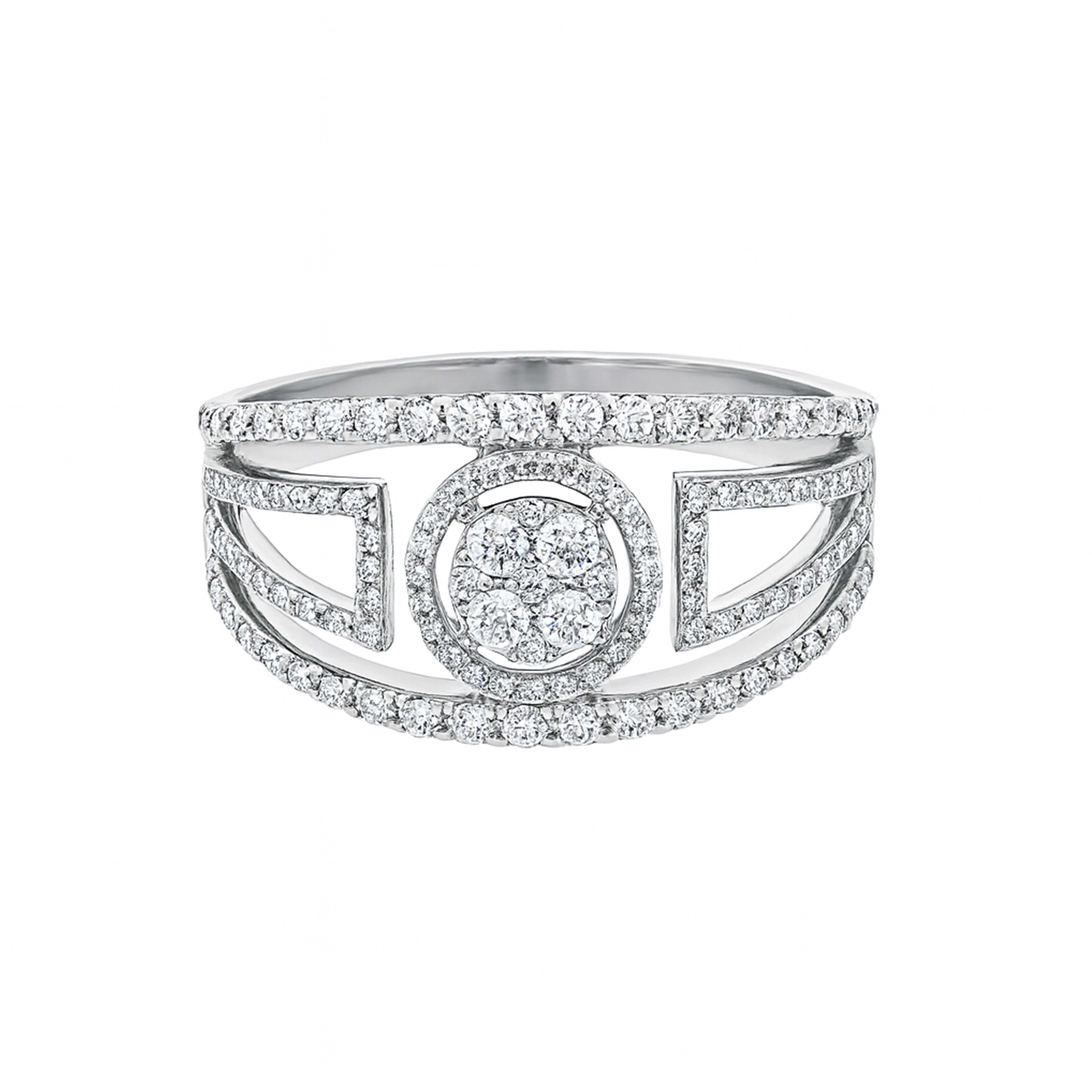Geometric Diamond Cluster Ring