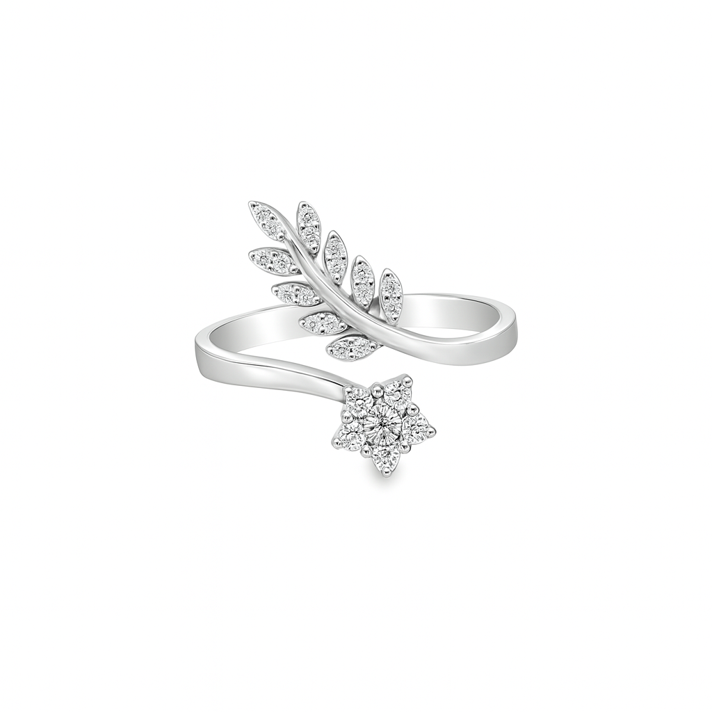 Diamond Ring with floral design
